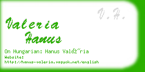 valeria hanus business card